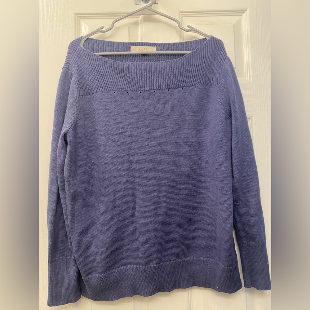 Loft Blue Sweater Size Large